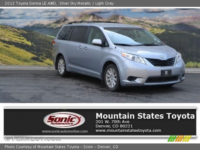 2013 Toyota Sienna LE AWD in Silver Sky Metallic