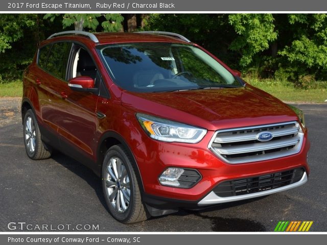 2017 Ford Escape Titanium in Ruby Red