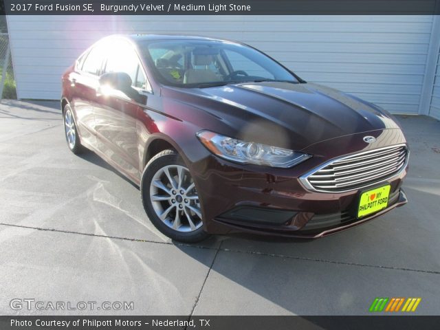 2017 Ford Fusion SE in Burgundy Velvet