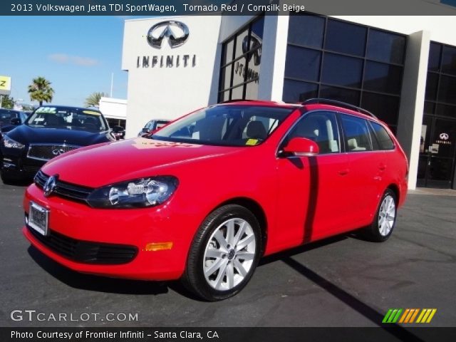 2013 Volkswagen Jetta TDI SportWagen in Tornado Red