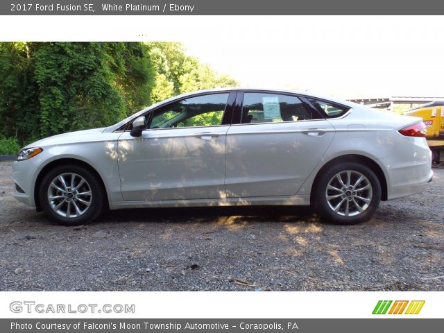 2017 Ford Fusion SE in White Platinum