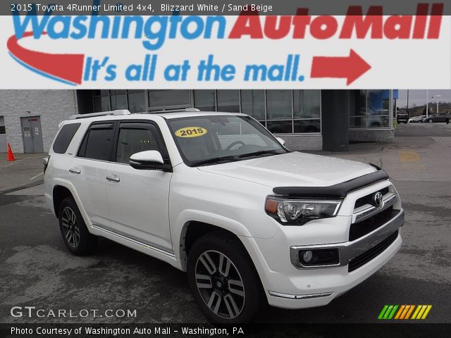 2015 Toyota 4Runner Limited 4x4 in Blizzard White