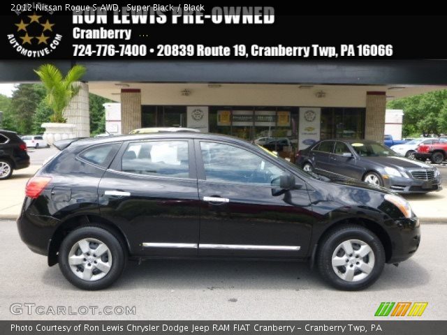 2012 Nissan Rogue S AWD in Super Black