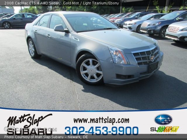 2008 Cadillac CTS 4 AWD Sedan in Gold Mist