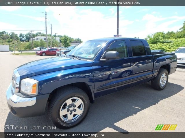 2005 Dodge Dakota SLT Quad Cab 4x4 in Atlantic Blue Pearl