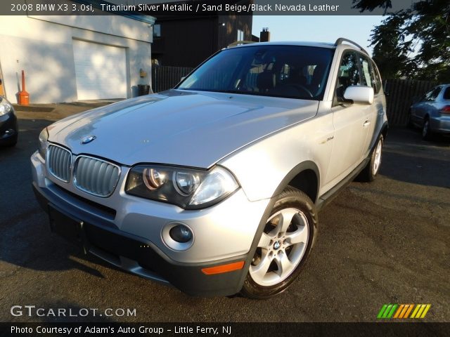 2008 BMW X3 3.0si in Titanium Silver Metallic