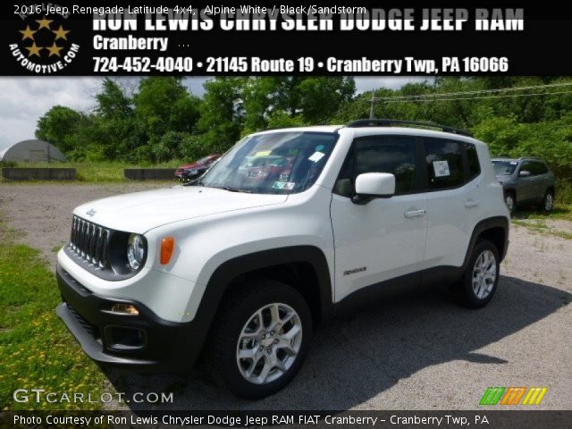 2016 Jeep Renegade Latitude 4x4 in Alpine White