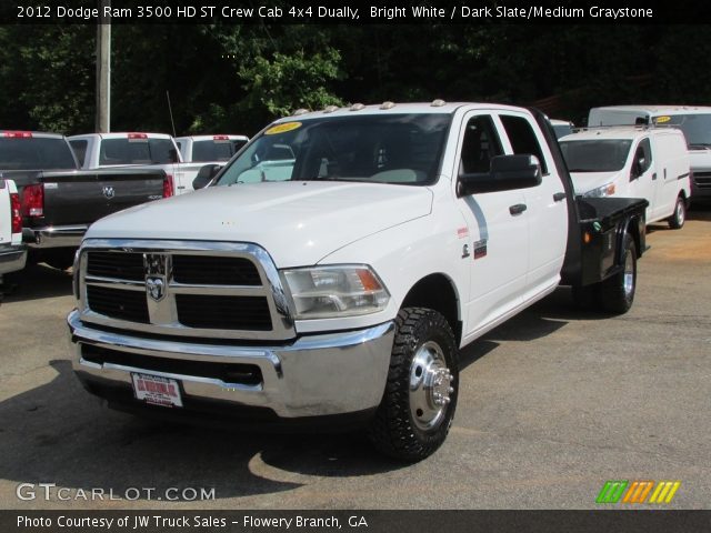 2012 Dodge Ram 3500 HD ST Crew Cab 4x4 Dually in Bright White