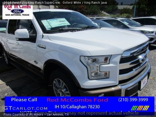 2016 Ford F150 King Ranch SuperCrew in Oxford White