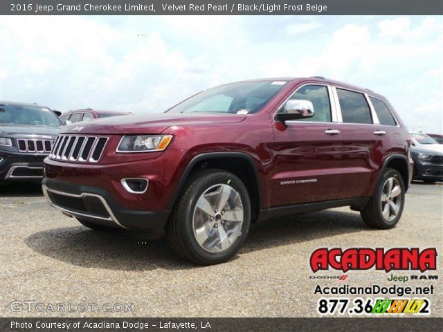 2016 Jeep Grand Cherokee Limited in Velvet Red Pearl