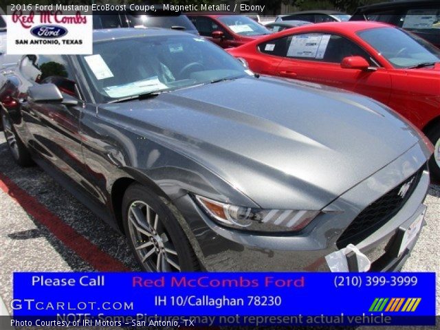 2016 Ford Mustang EcoBoost Coupe in Magnetic Metallic