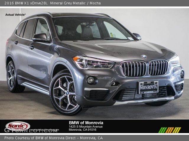 2016 BMW X1 xDrive28i in Mineral Grey Metallic