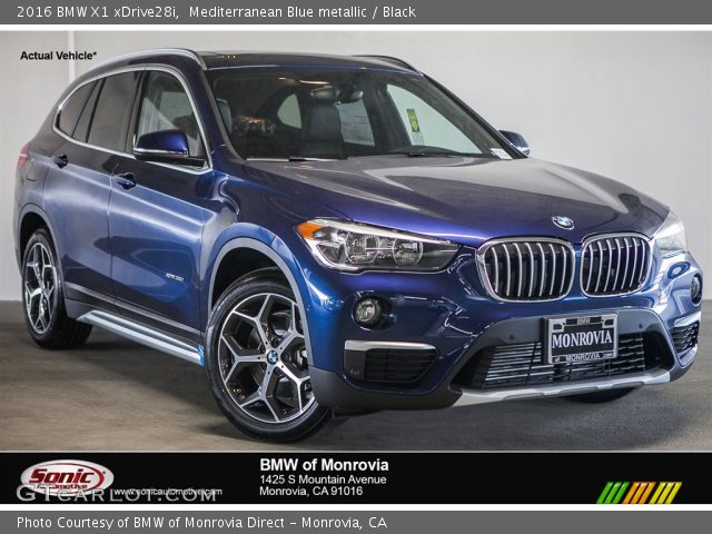 2016 BMW X1 xDrive28i in Mediterranean Blue metallic