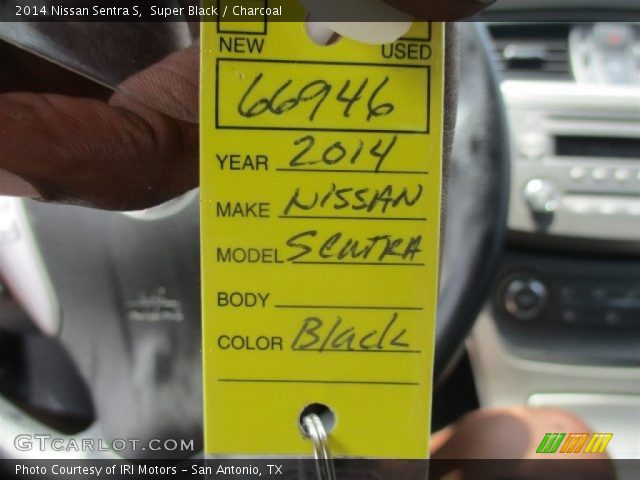 2014 Nissan Sentra S in Super Black