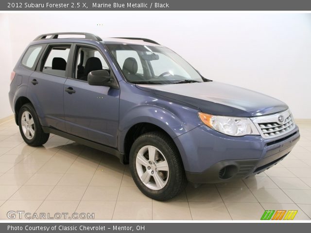 2012 Subaru Forester 2.5 X in Marine Blue Metallic