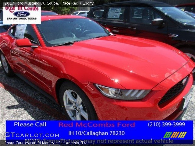 2017 Ford Mustang V6 Coupe in Race Red