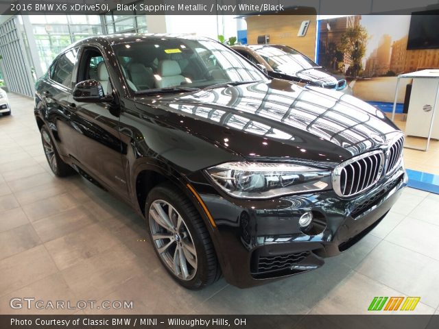 2016 BMW X6 xDrive50i in Black Sapphire Metallic
