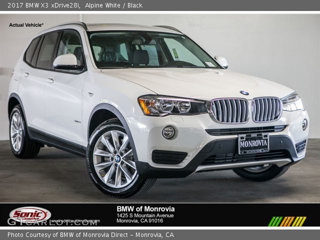 2017 BMW X3 xDrive28i in Alpine White