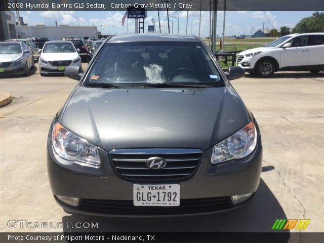 2008 Hyundai Elantra GLS Sedan in Carbon Gray Metallic