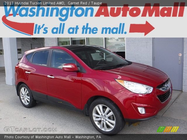 2013 Hyundai Tucson Limited AWD in Garnet Red