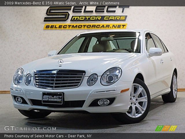 2009 Mercedes-Benz E 350 4Matic Sedan in Arctic White