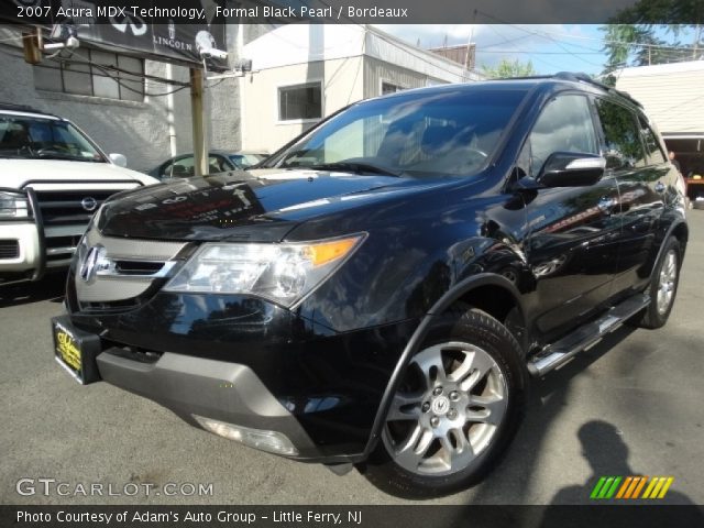 2007 Acura MDX Technology in Formal Black Pearl