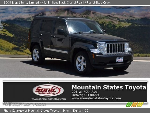 2008 Jeep Liberty Limited 4x4 in Brilliant Black Crystal Pearl