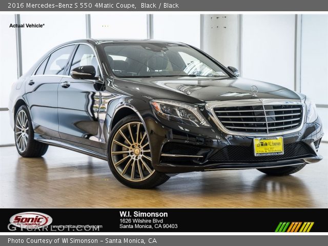 2016 Mercedes-Benz S 550 4Matic Coupe in Black