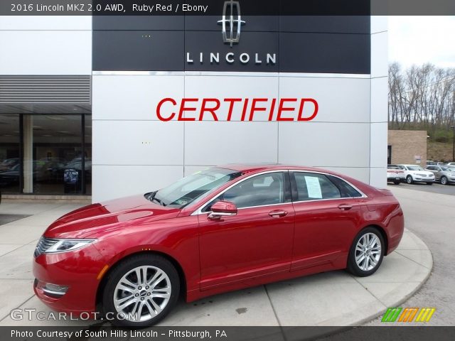 2016 Lincoln MKZ 2.0 AWD in Ruby Red
