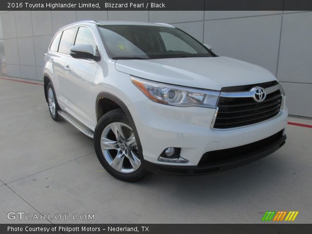 2016 Toyota Highlander Limited in Blizzard Pearl
