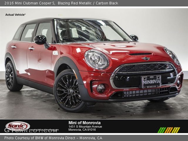 2016 Mini Clubman Cooper S in Blazing Red Metallic
