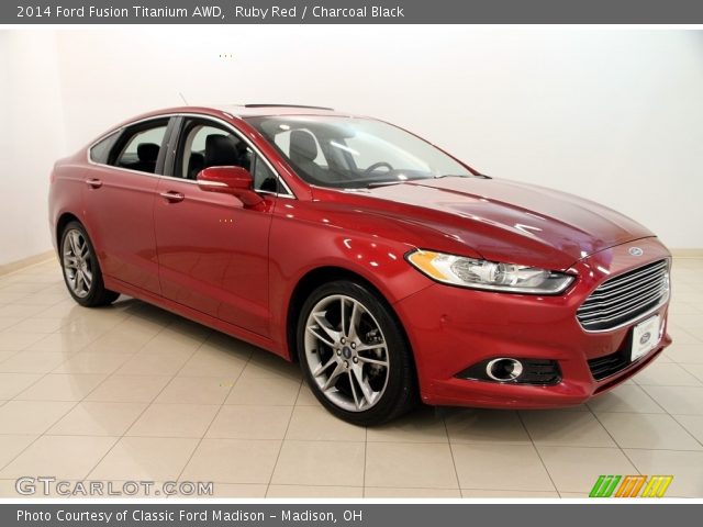 2014 Ford Fusion Titanium AWD in Ruby Red