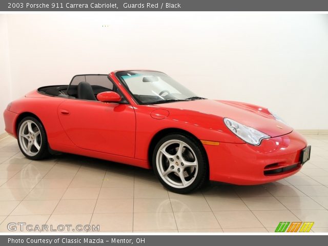 2003 Porsche 911 Carrera Cabriolet in Guards Red