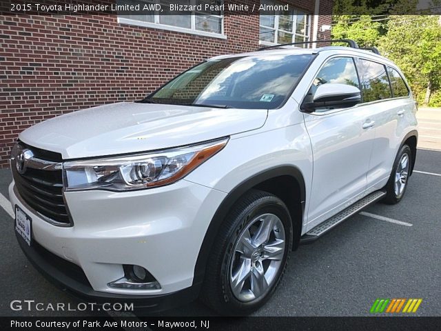 2015 Toyota Highlander Limited AWD in Blizzard Pearl White