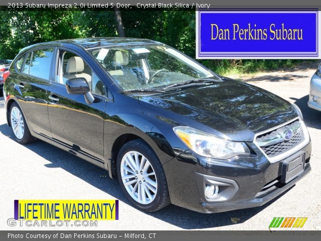 2013 Subaru Impreza 2.0i Limited 5 Door in Crystal Black Silica