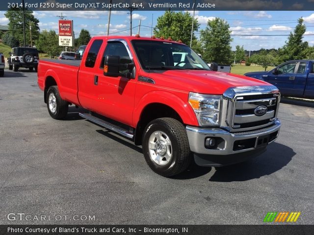 2014 Ford F250 Super Duty XLT SuperCab 4x4 in Vermillion Red