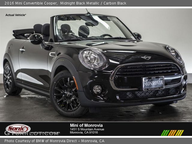 2016 Mini Convertible Cooper in Midnight Black Metallic