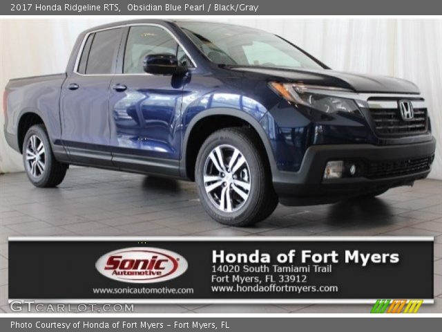 2017 Honda Ridgeline RTS in Obsidian Blue Pearl