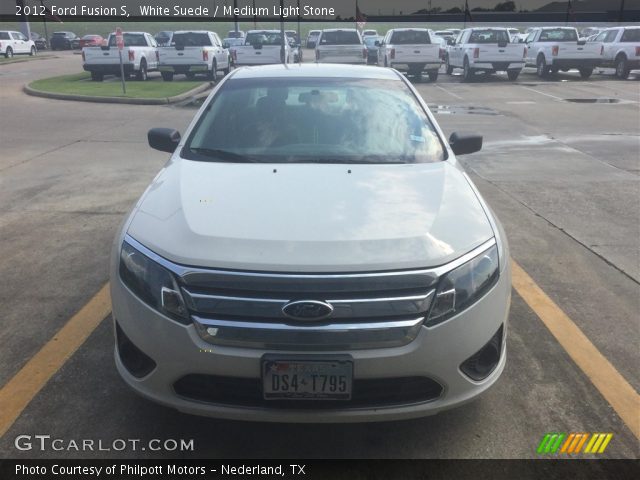 2012 Ford Fusion S in White Suede