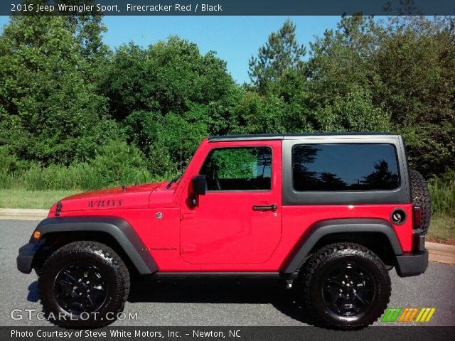 2016 Jeep Wrangler Sport in Firecracker Red