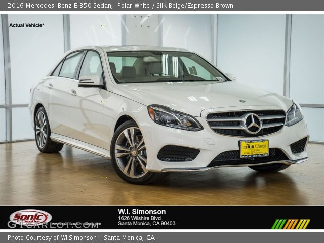 2016 Mercedes-Benz E 350 Sedan in Polar White