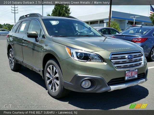 2016 Subaru Outback 2.5i Limited in Wilderness Green Metallic