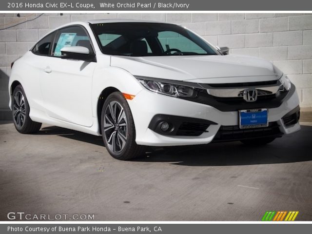 2016 Honda Civic EX-L Coupe in White Orchid Pearl