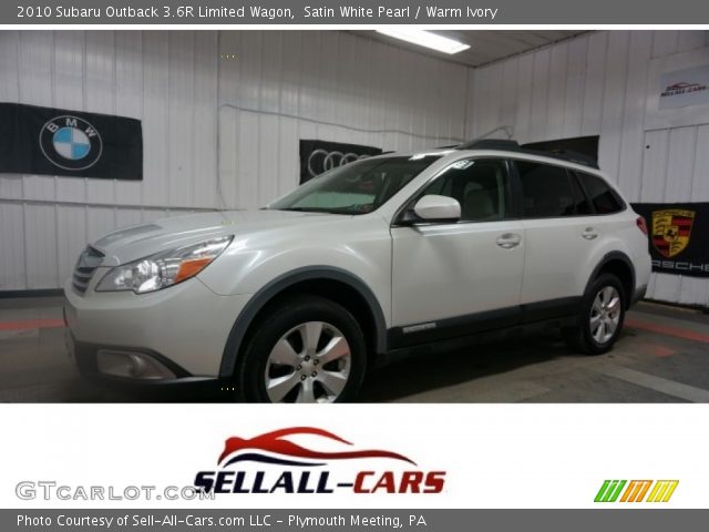 2010 Subaru Outback 3.6R Limited Wagon in Satin White Pearl