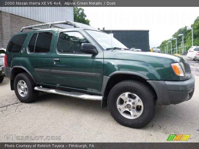 2000 Nissan Xterra XE V6 4x4 in Alpine Green Metallic