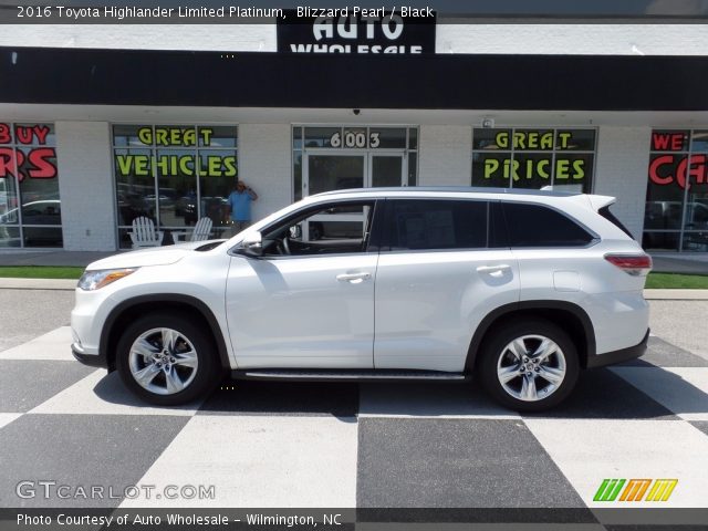 2016 Toyota Highlander Limited Platinum in Blizzard Pearl