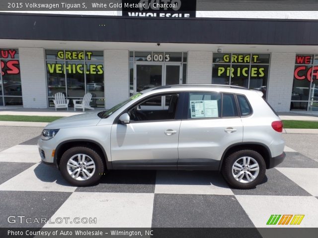 2015 Volkswagen Tiguan S in White Gold Metallic
