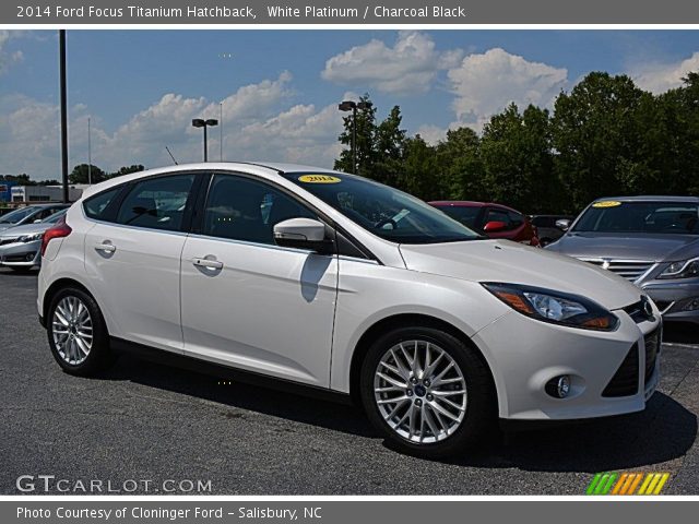 2014 Ford Focus Titanium Hatchback in White Platinum