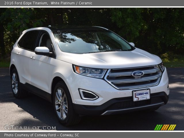 2016 Ford Edge Titanium in White Platinum