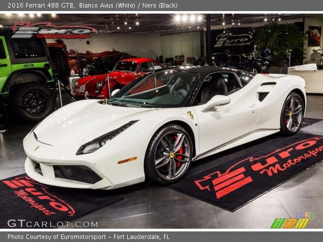 2016 Ferrari 488 GTB  in Bianco Avus (White)